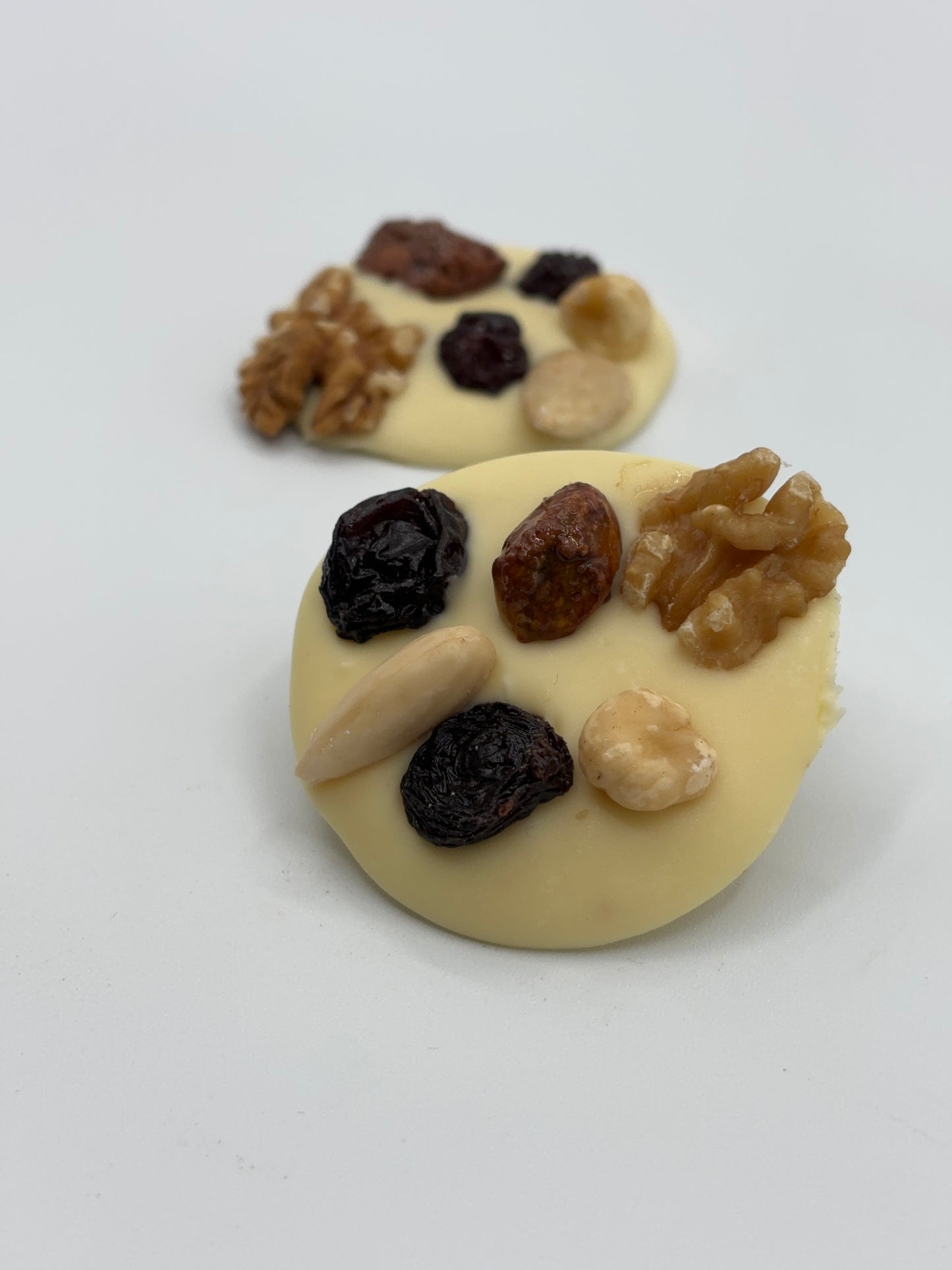Mendiants au chocolat blanc
