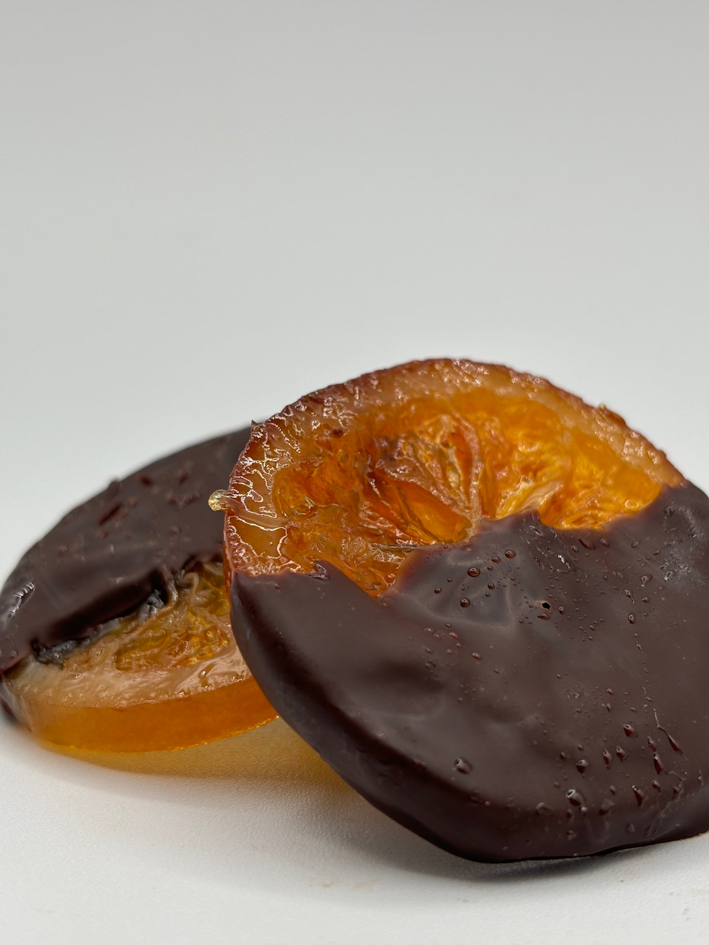 Tranches d’orange confites au chocolat noir 