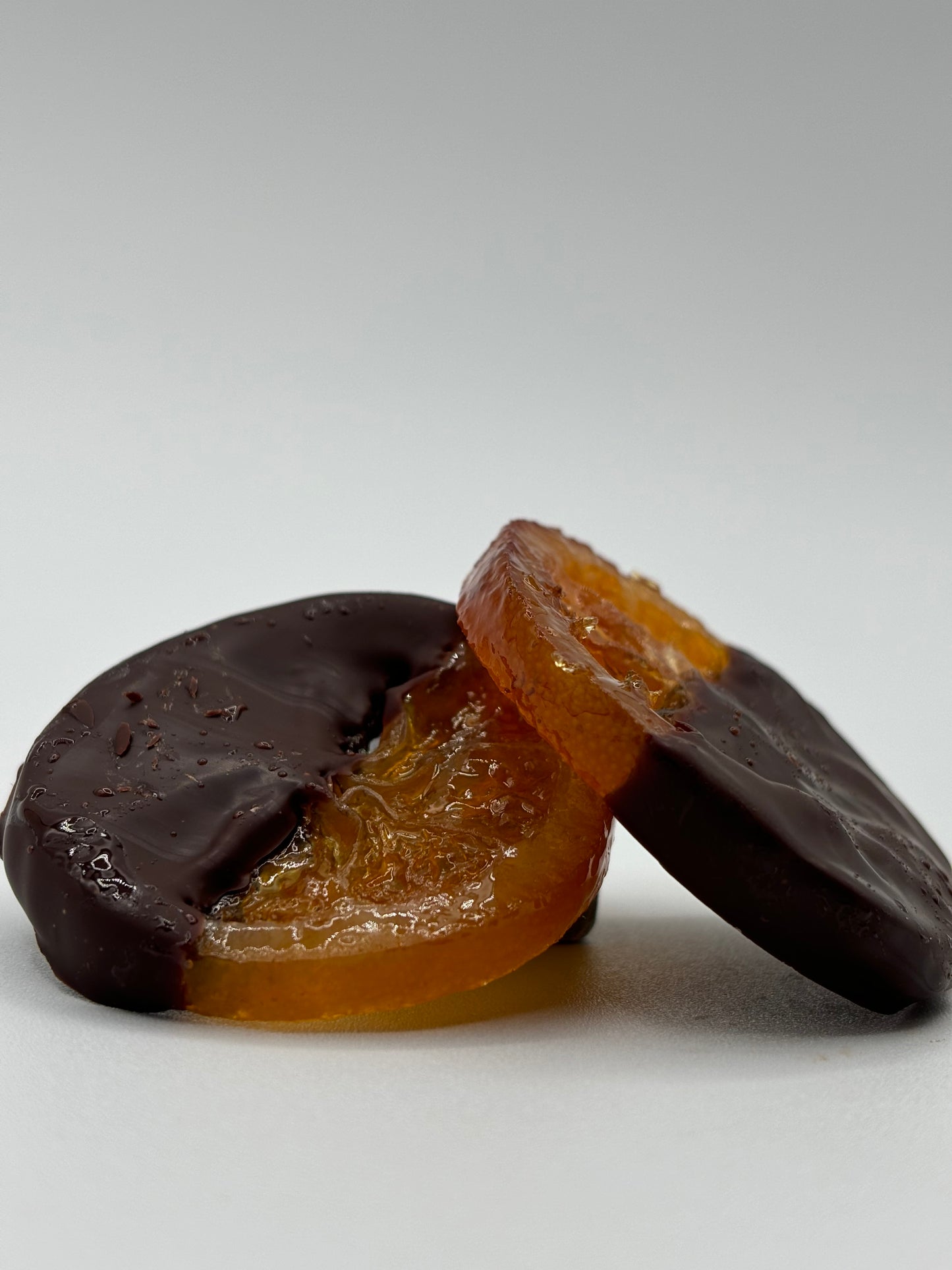 Tranches d’orange confites au chocolat noir 