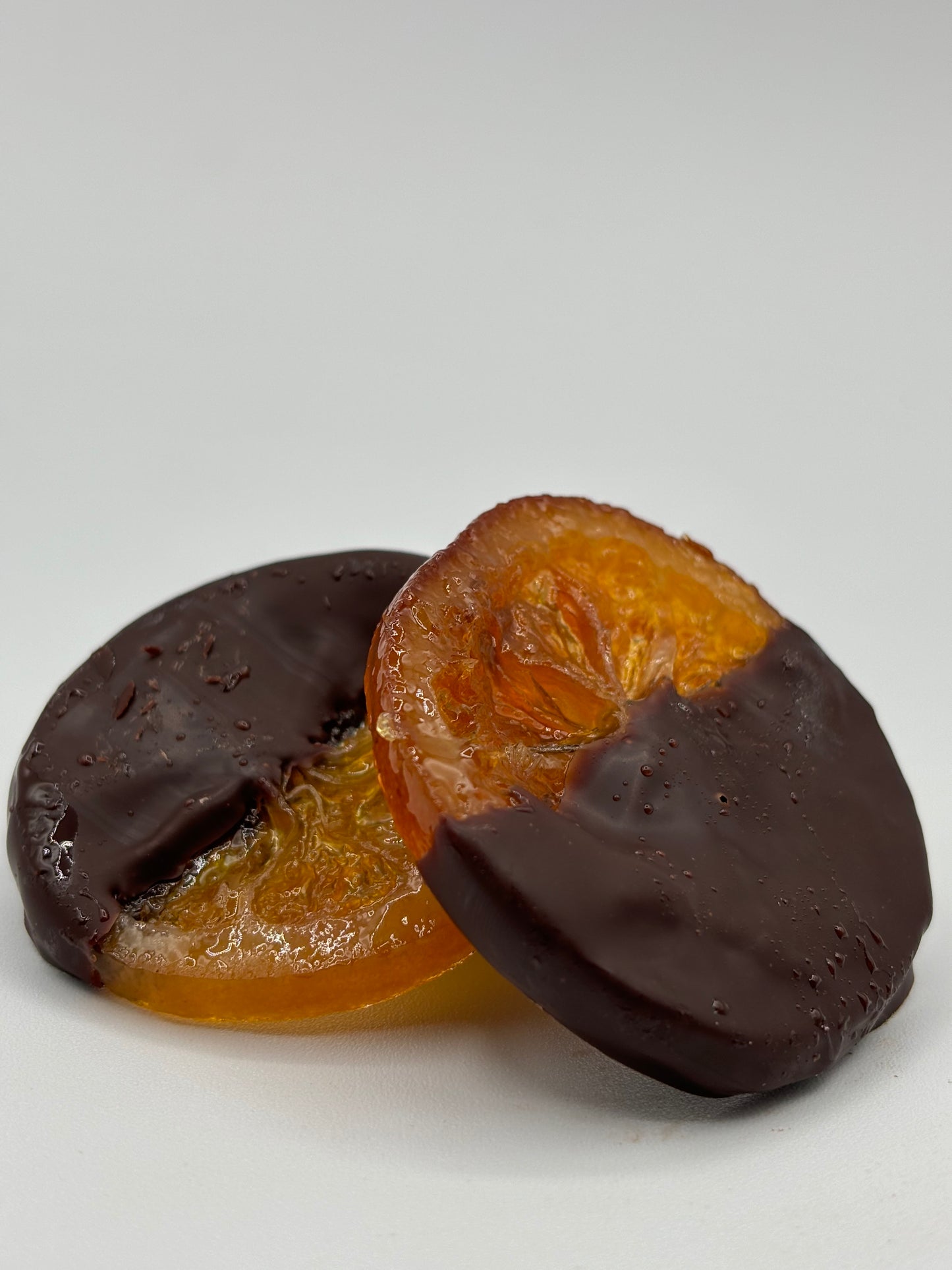 Tranches d’orange confites au chocolat noir 